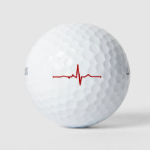 Bal de golf EKG Heartbeat