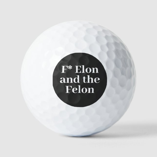 Balles De Golf Bal de golf F* Elon (Recto)