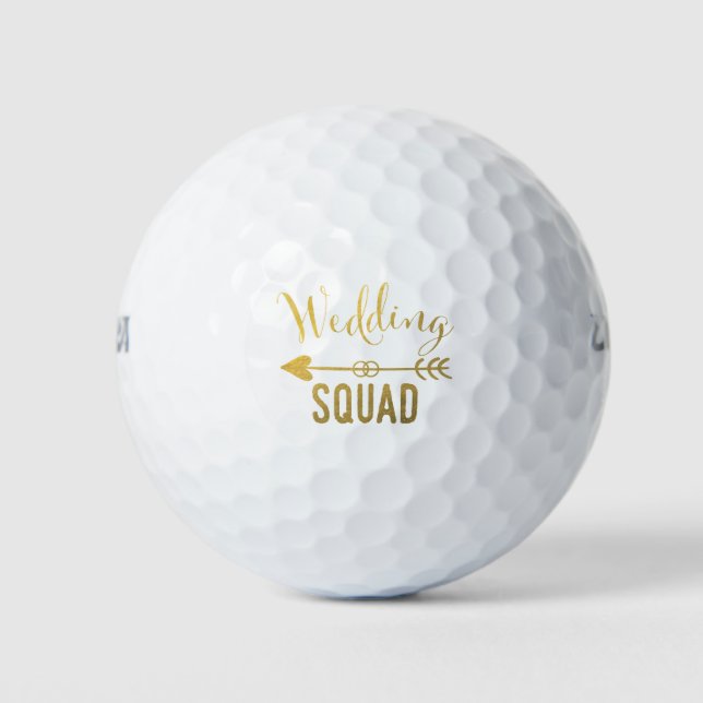Balles De Golf Bal de golf mariage Squad (Devant)