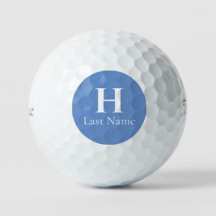 Balles De Golf Bal de golf personnalisé Blue Circle (3) HAMbWG