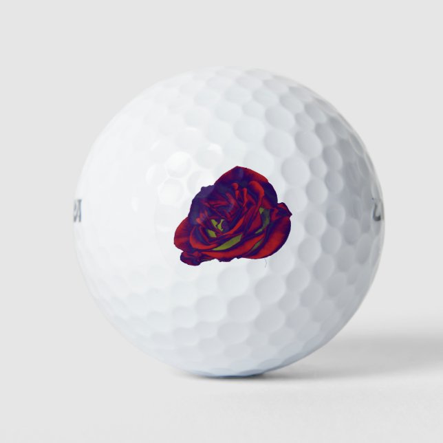 Balles De Golf Bal de golf Red Rose (Devant)