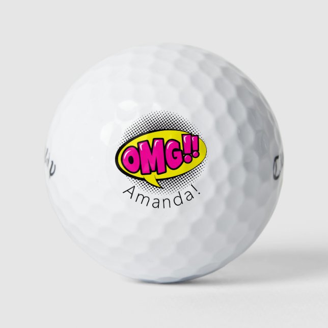 Balles De Golf Bal de golf Warbird de l'OMG personnel (Devant)