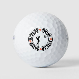 Balles De Golf Balance, Jurons, Buvons, Répétons