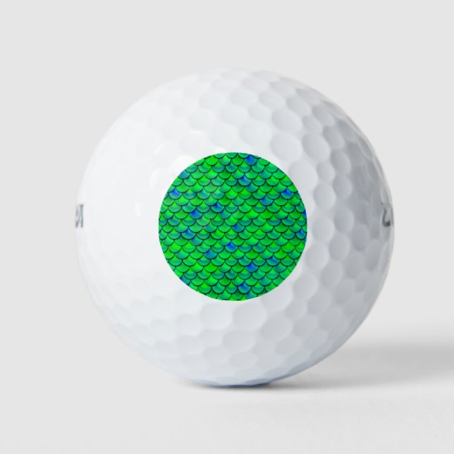 Balles De Golf Balances bleues vertes (Devant)