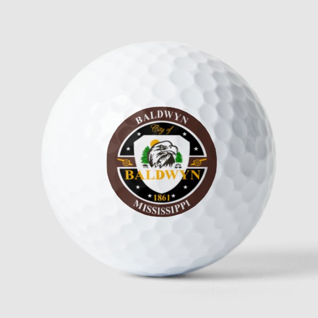 BALLES DE GOLF BALDWYN MISSISSIPPI (Recto)