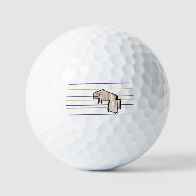 Balles De Golf Baleine blanche joie estivale (Recto)