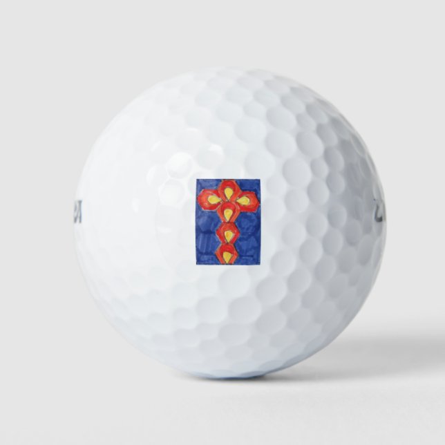 Balles De Golf Ball de golf Cross Motif (Devant)