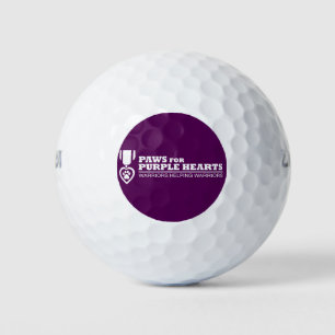 Balles De Golf Ball de golf - Logo blanc sur violet