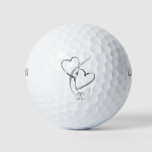 BALLES DE GOLF ***BALLE DE GOLF DE ROGNES ET COEURS MARIAGES**