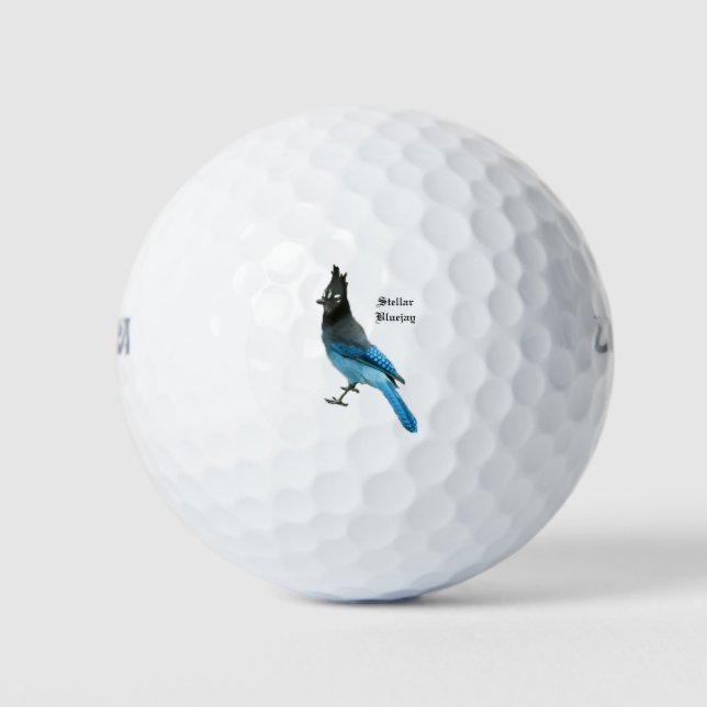 Balles De Golf Ballon de golf Stellar Blue Jay (Devant)