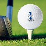 Balles De Golf Ballons de golf amusants #1 Grand-père de golf Mon<br><div class="desc">Parlez au monde de votre papi #1 qui est aussi le meilleur golfeur (ou remplacez-le par votre texte). Ces boules de golf ont un design avec un grand bleu audacieux #1 et les mots de grand-père golfeur (changer de papa, oncle, ami, etc). Vous pouvez également modifier les couleurs et personnaliser...</div>