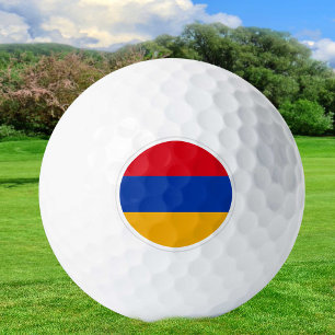 Balles De Golf Ballons de golf arménien, golfeurs du drapeau armé