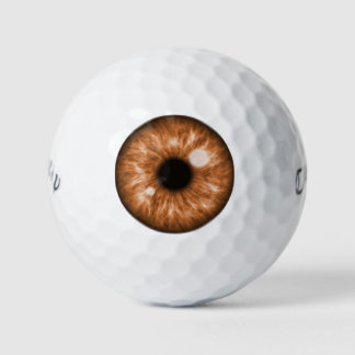Balles De Golf Ballons de golf Brown Eye Funny