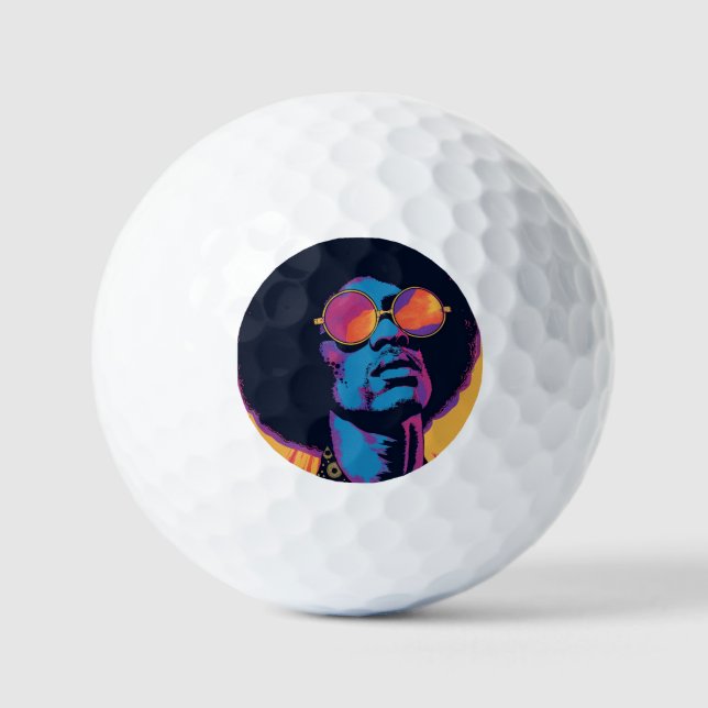 Balles De Golf Ballons de golf cool/Retro (Recto)