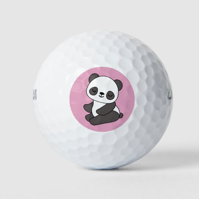 Balles De Golf Ballons de golf Cute Panda Bear (Devant)