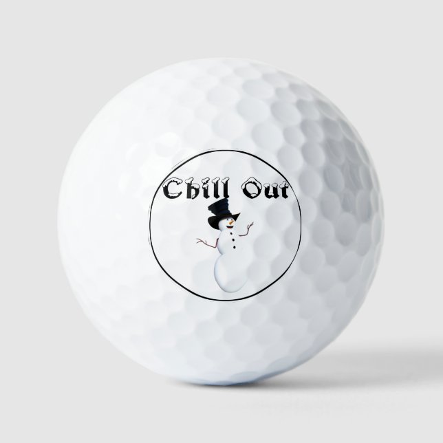 Balles De Golf Ballons de golf de Chill Out (Recto)