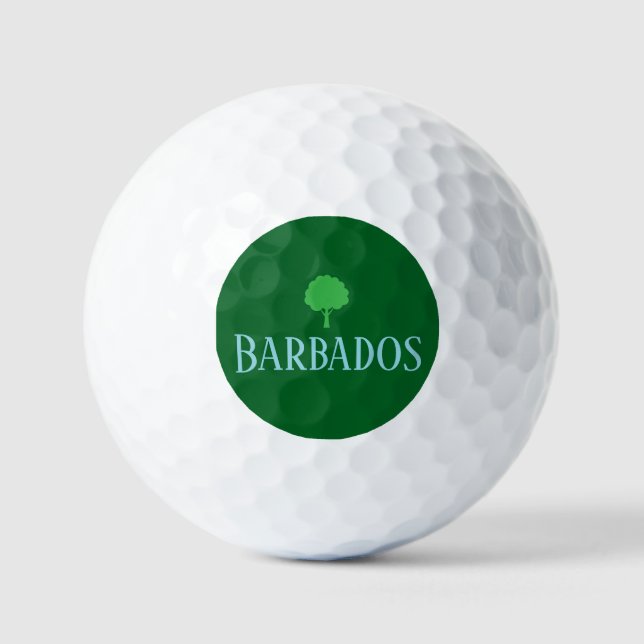 Balles De Golf Ballons de golf de la Barbade  (Recto)