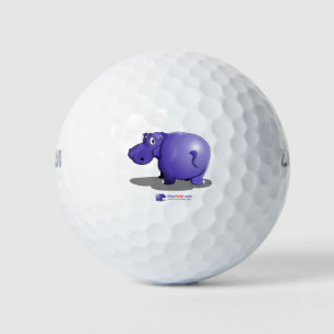 Balles De Golf Ballons de golf d'hippo violet