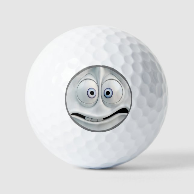 Balles De Golf Ballons de golf Funny Face (Recto)