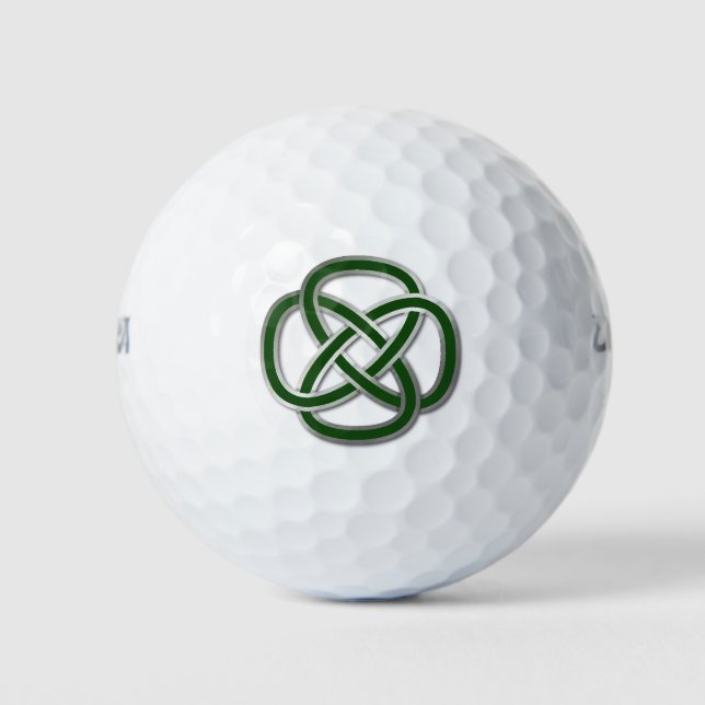 Balles De Golf Ballons de golf Green Celtic Knot (Devant)