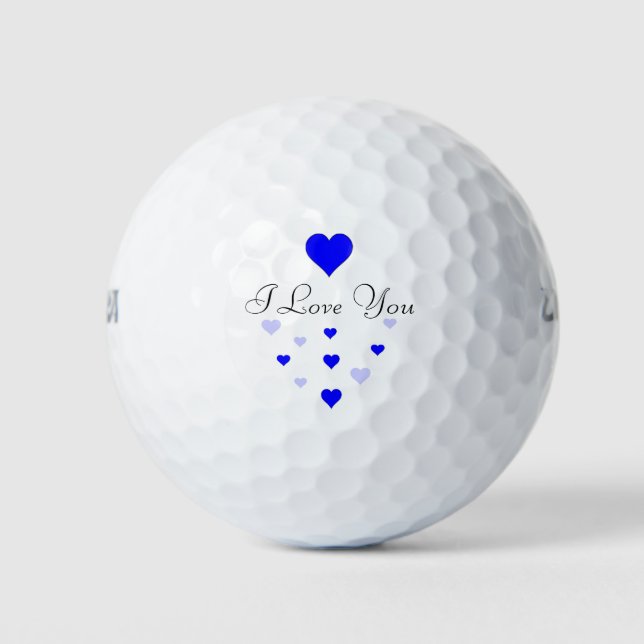 Balles De Golf Ballons de golf "I LOVE YOU" (Devant)