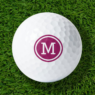 Balles De Golf Ballons de golf personnalisés de Berry Purple Mono