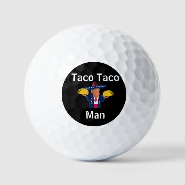 Balles De Golf Ballons de golf Taco Man (Recto)
