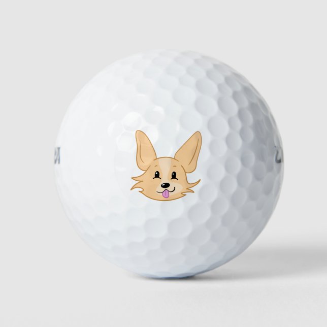 Balles De Golf Balls De Golf De Corgi (Devant)