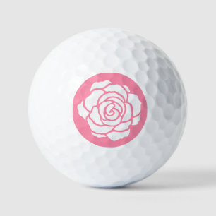 Balles De Golf Balls de golf de Rose blanche