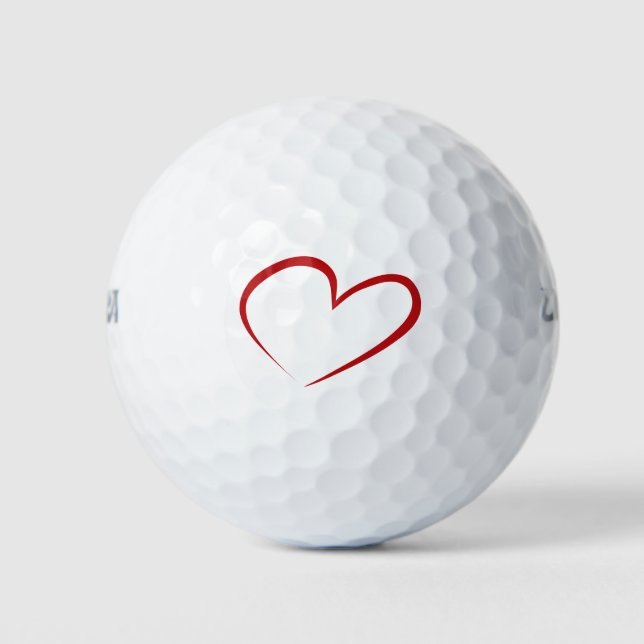 Balles De Golf Balls de golf HEART (Devant)