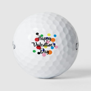 Balles De Golf Balls de golf Heureuses Saintes-Valentin
