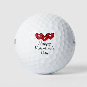 Balles De Golf Balls de golf Heureuses Saintes-Valentin
