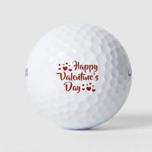 Balles De Golf Balls de golf Heureuses Saintes-Valentin