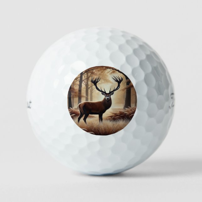 Balles De Golf Bals de golf de Deer d'automne (Recto)
