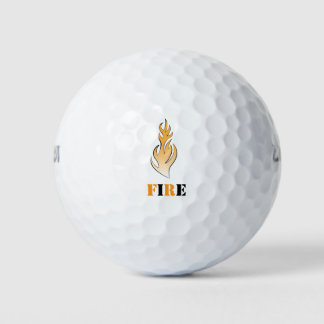 Balles De Golf Bals de golf Fire Design