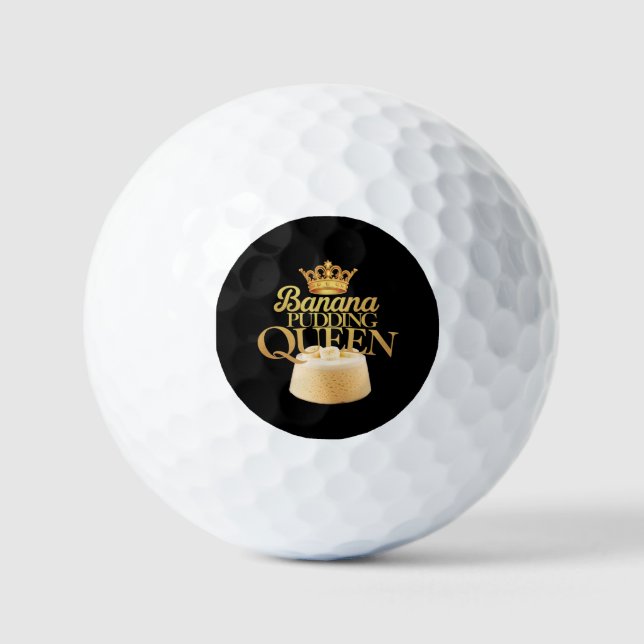 Balles De Golf Banana Pudding Queen Design ultime pour dessert (Recto)