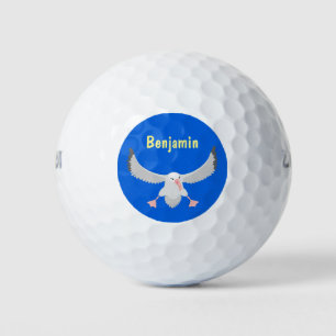 Balles De Golf Bande dessinée de l'oiseau mûre albatros