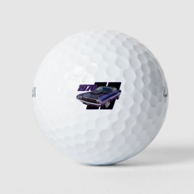 Balles De Golf Bandes 1970 (Devant)