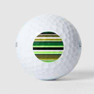 Balles De Golf Bandes blanches vert mignonne