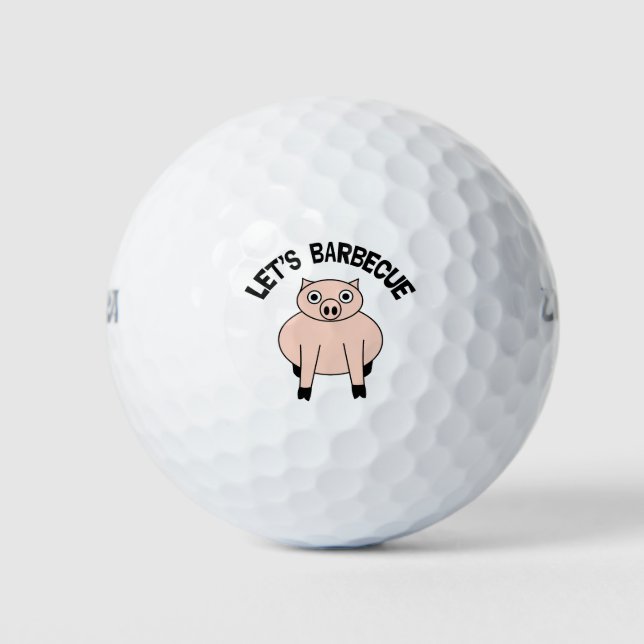 Balles De Golf Barbecue (Devant)