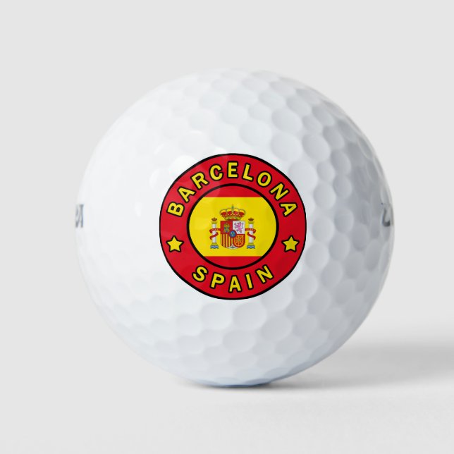 Balles De Golf Barcelone Espagne (Devant)