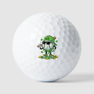 Balles De Golf Baseball Drip Ice Cream St Patricks Day
