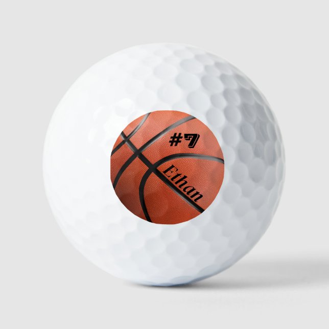 Balles De Golf Basket-ball du Personalized (Recto)