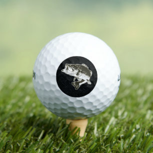 Balles De Golf Basse Poisson Sports Hobby Hommes Diamond Plate
