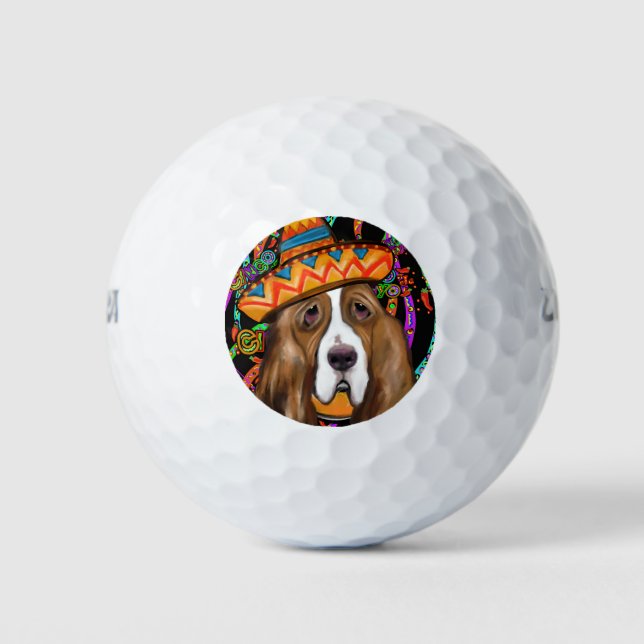 BALLES DE GOLF BASSET HOUND (Devant)