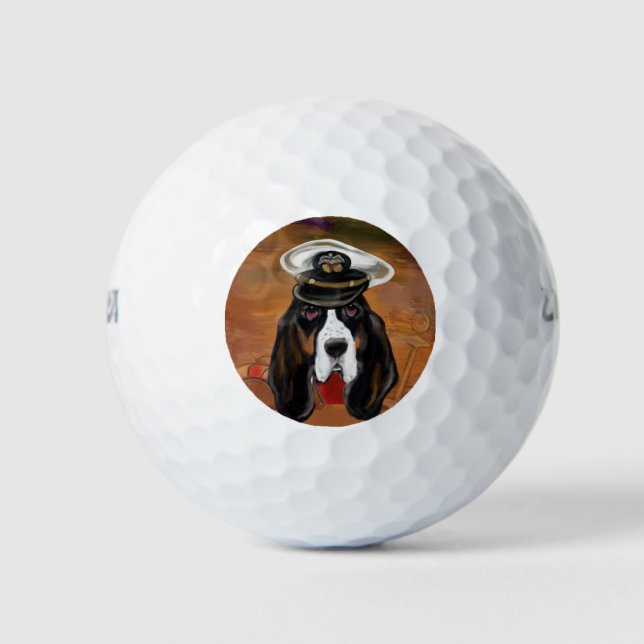 Balles De Golf Basset hound (Devant)