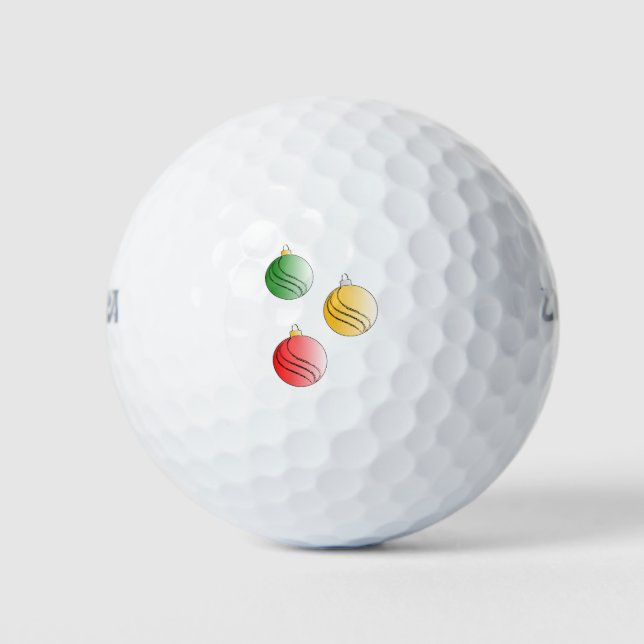 Balles De Golf Baubales de Noël (Devant)
