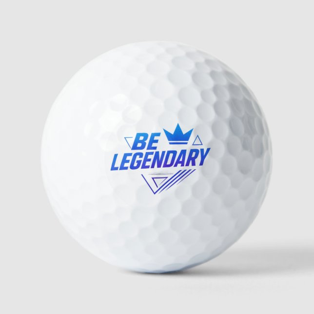 Balles De Golf Be Legendational Golf Ball - Motivational Premium  (Recto)