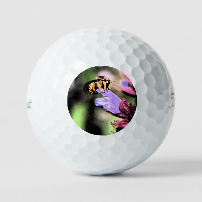 Balles De Golf Bee et Flower tpv1 gbcnm (Recto)