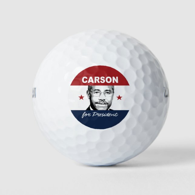 Balles De Golf Ben Carson pour le président Merch -.png (Devant)